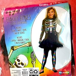 Rainbow skeleton dress